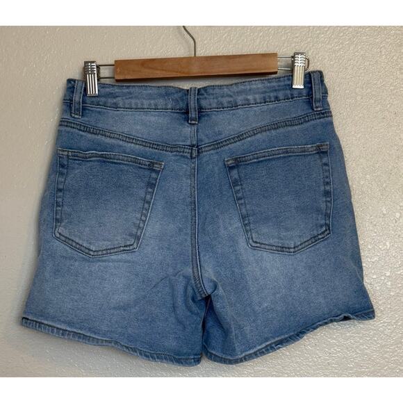 Madden Girl Shorts Women 9 Blue Denim School Preppy Beach Outdoor Summer - Picture 2 of 7